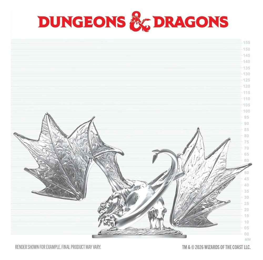 Dungeons & Dragons Miniature – Young Sapphire Dragon 20 cm 2