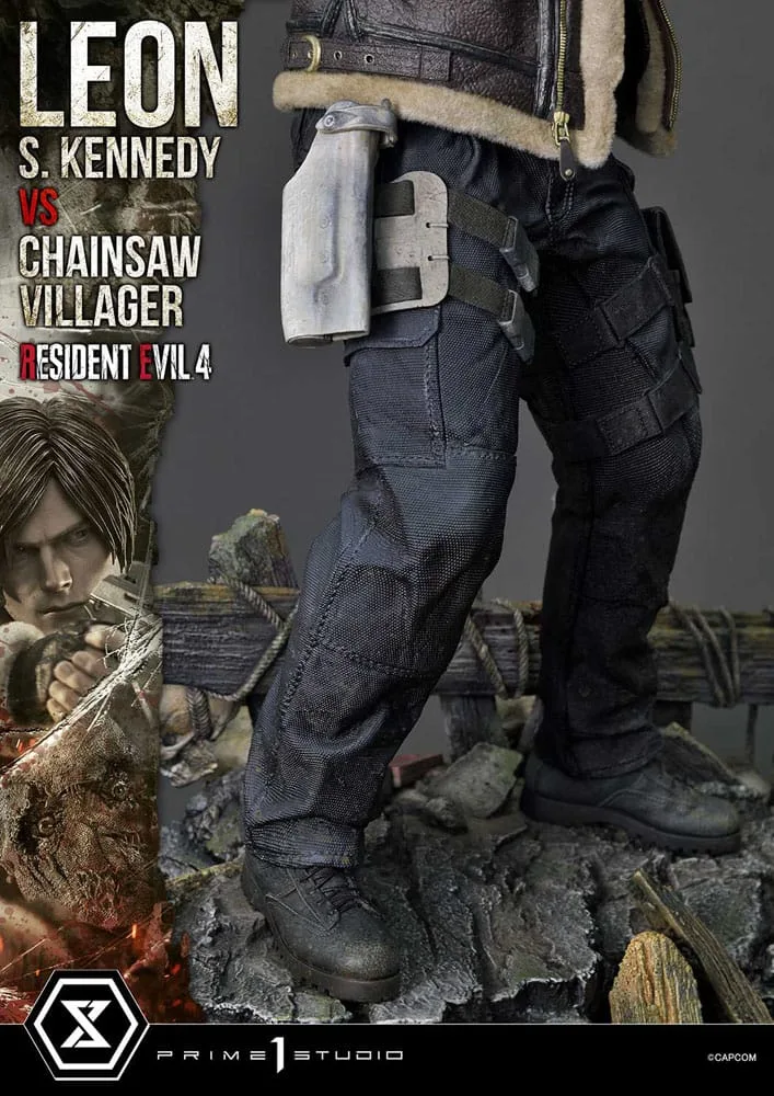 Resident Evil 4 Statue – Leon vs. Chainsaw Villager 76 cm 21