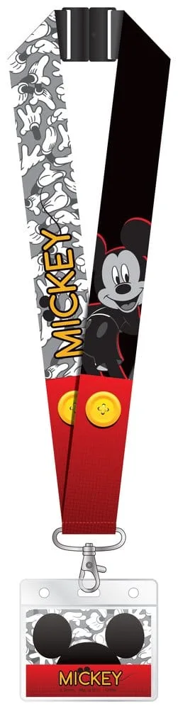 Mickey Mouse Lanyard – Deluxe with Card Holder