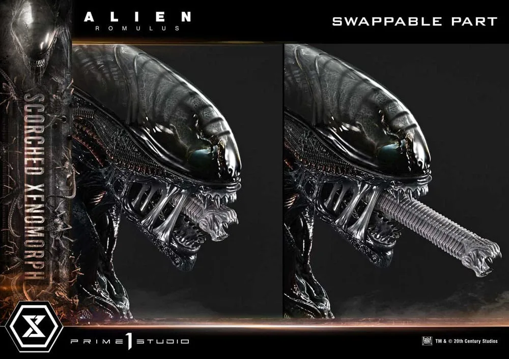 Alien Romulus Statue – Scorched Xenomorph 98 cm 4
