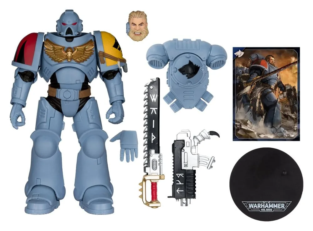 Warhammer 40,000 Action Figure – Space Wolves Grey Hunter 18 cm 2