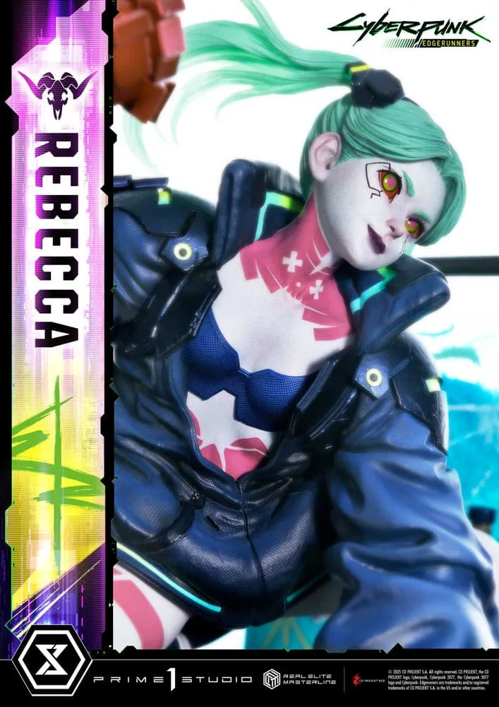 Cyberpunk Edgerunners Statue – Rebecca 1/4 Scale 54 cm 22