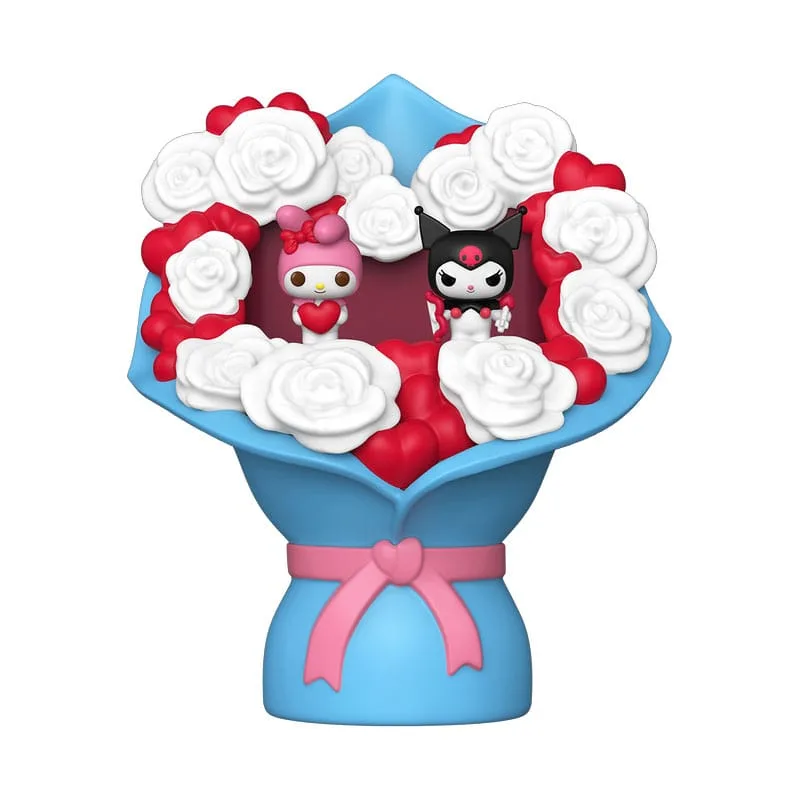 Sanrio Vinyl Figure Set – My Melody and Kuromi Valentine 4 cm