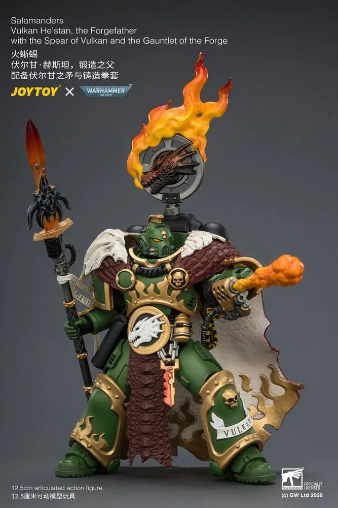 Warhammer Action Figure – Salamanders Vulkan He’stan 12.5 cm 6