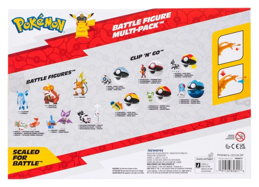 Pokémon Action Figure Set – Five Characters and Flame Effect 10