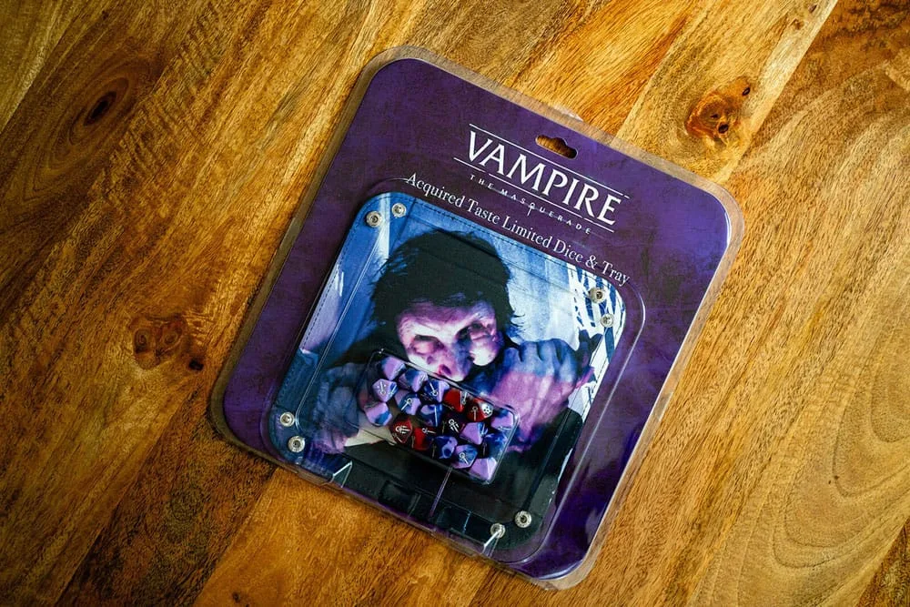 Vampire The Masquerade Dice and Tray Set – Acquired Taste