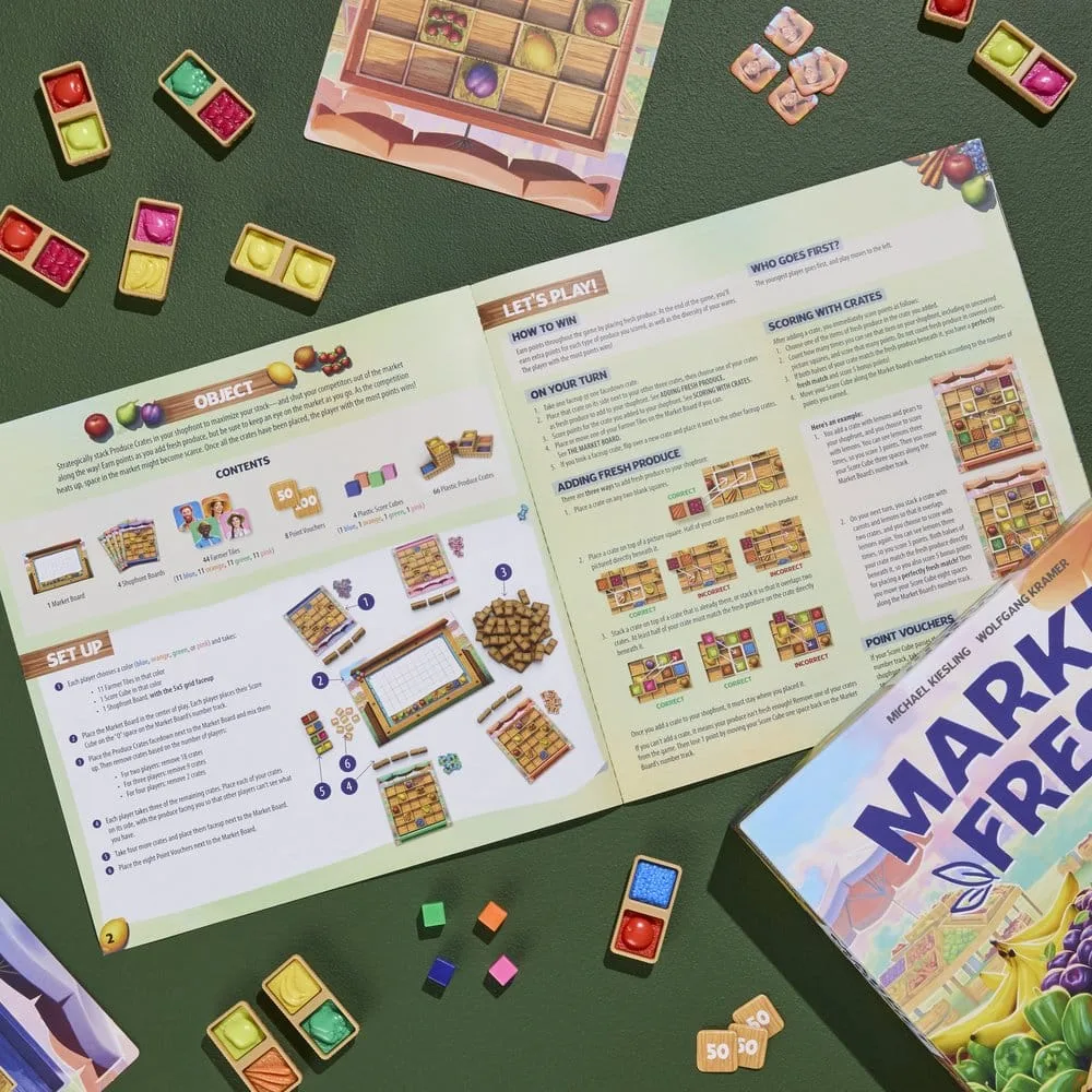 Market Fresh Bordspel – Strategisch kratten stapelen 10