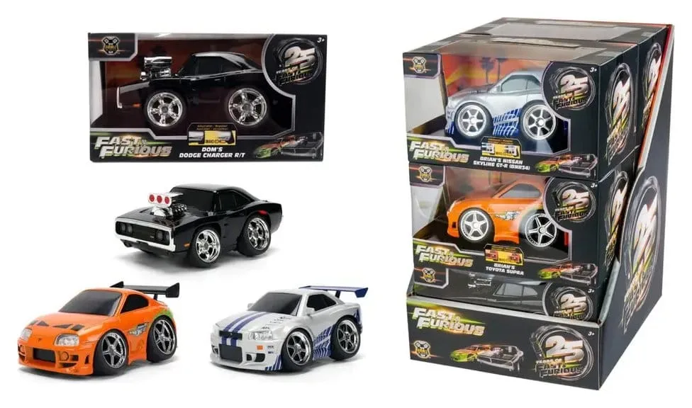 Fast & Furious Diecast Models – Small Blocks 1:28 Assortment of 6