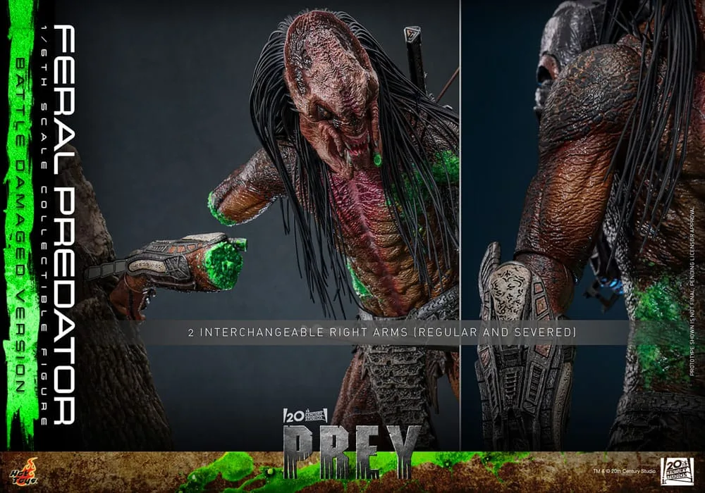 Prey Action Figure – Battle Damaged Feral Predator 37 cm 20