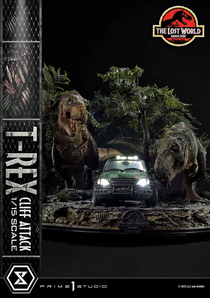 Jurassic Park Statue – Lost World T-Rex Cliff Attack Bonus 53 cm 22