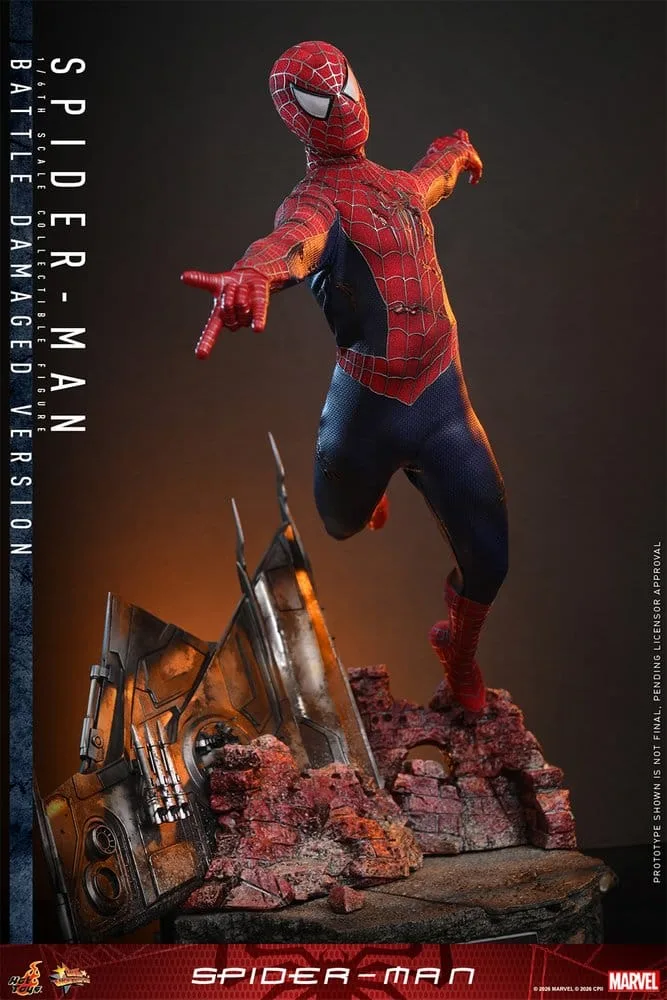 Spider-Man Action Figure – Battle Damaged 1/6 Scale 30 cm 9