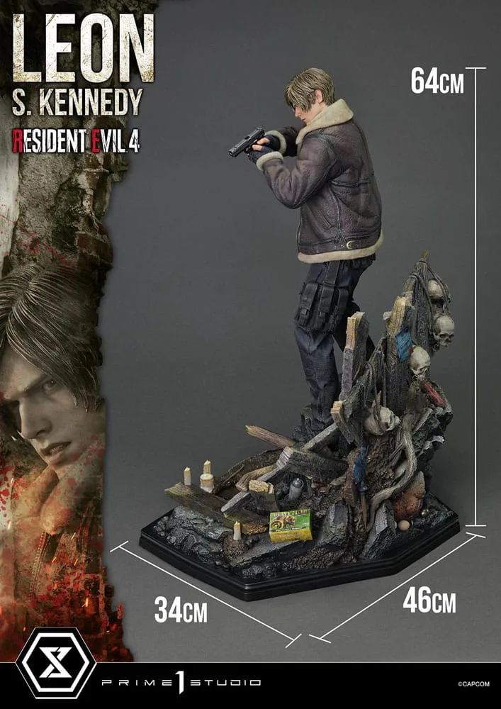 Resident Evil 4 Statue – Leon S. Kennedy Bonus Version 64 cm 12