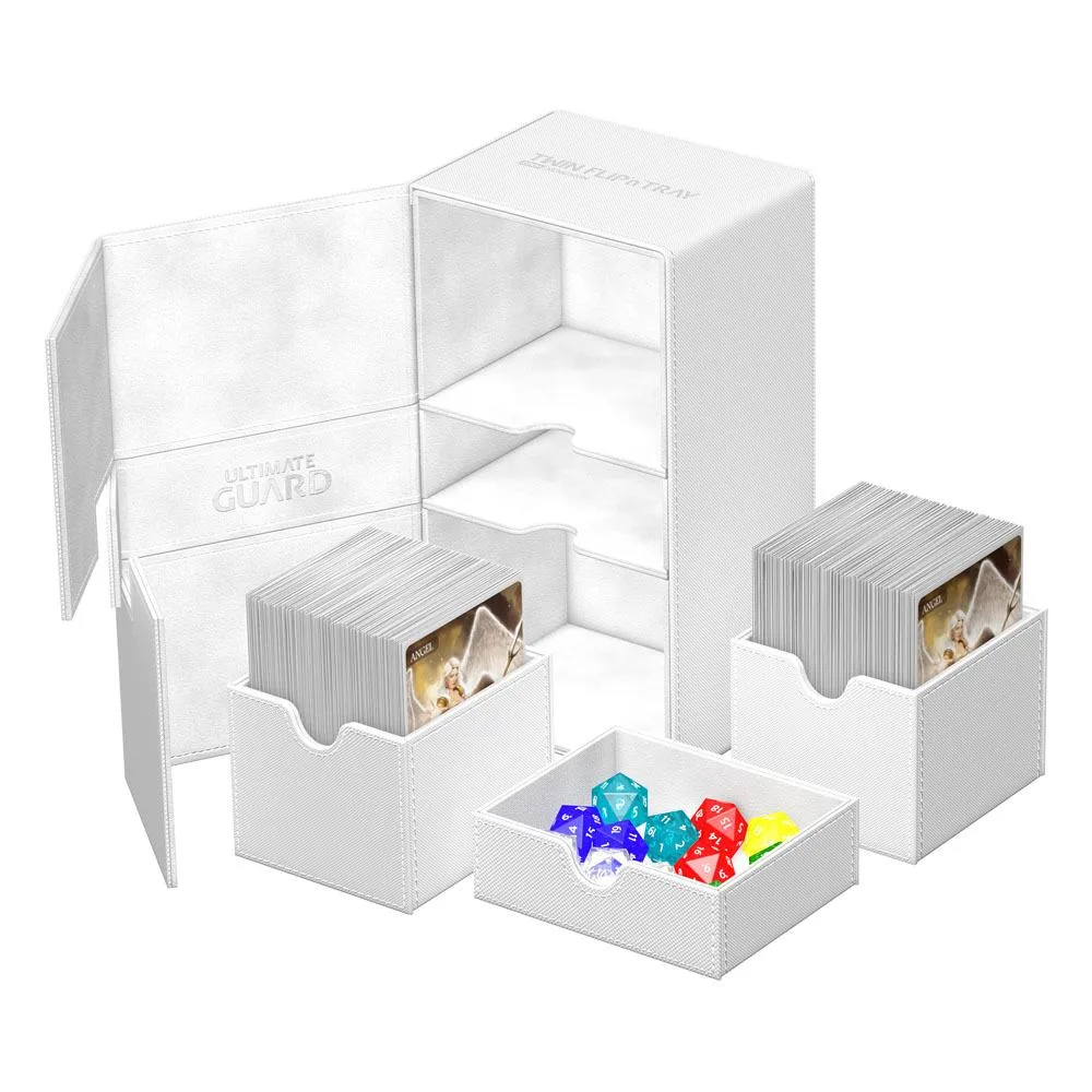 Ultimate Guard Deck Box – White Twin Flip’n’Tray 200+ Xenoskin 5