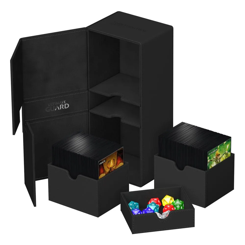 Ultimate Guard Deck Box – Twin Flip’n’Tray 266+ Xenoskin Black 6