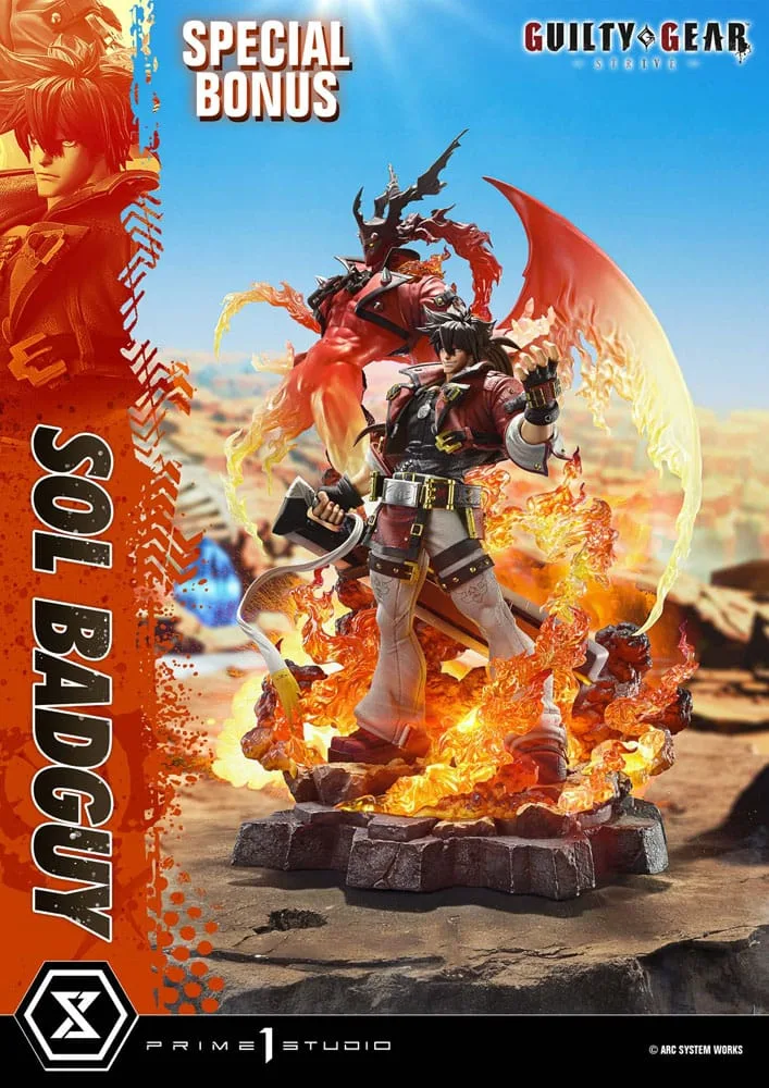Guilty Gear Strive Statue – Sol Badguy Bonus Version 82 cm 4