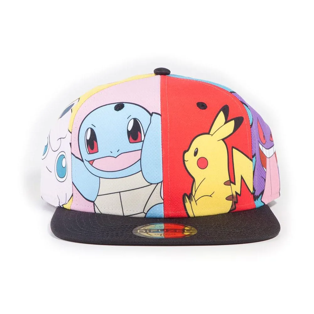 Pokémon Snapback Cap – Multi Pop Art