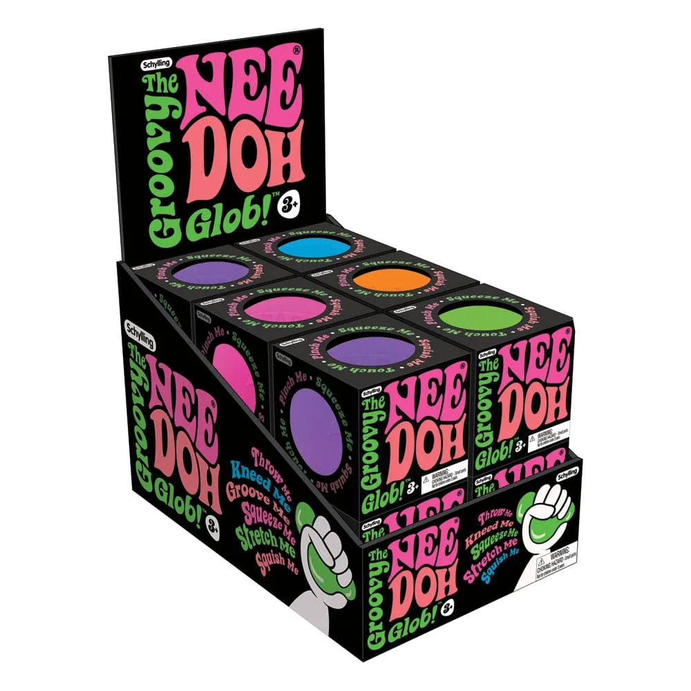 NeeDoh Squeeze Balls – Classic 12-Piece Display 6 cm