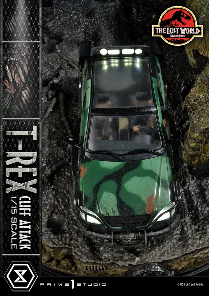 Jurassic Park Statue – Lost World T-Rex Cliff Attack Bonus 53 cm 21