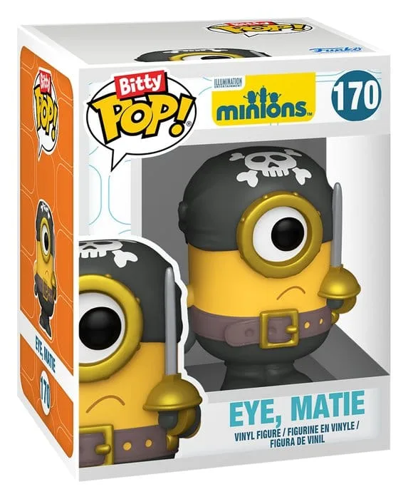 Minions Vinyl Figures – Bitty Pop Bride Kevin and Eye Matie 2 cm 4