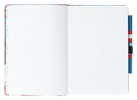 Marvel Notebook with Pen – Captain America Uniform A5 4