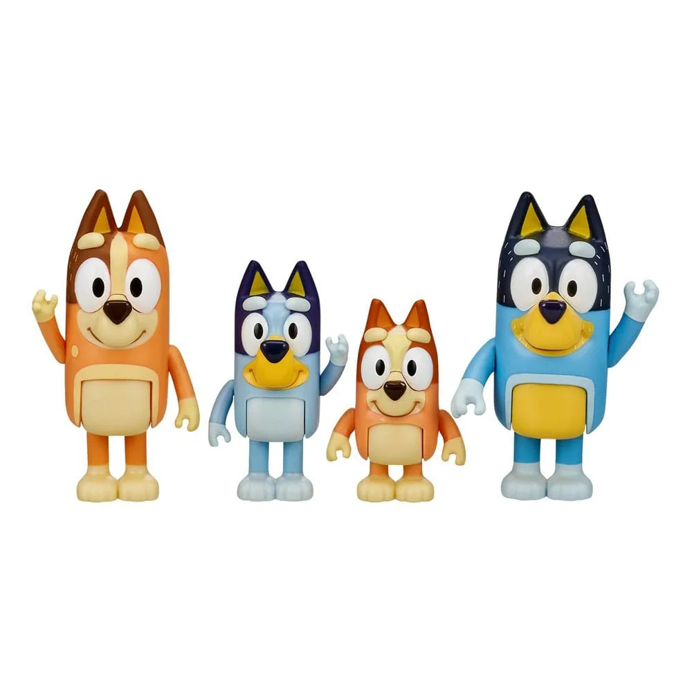 Bluey Action Figures – 4-Pack