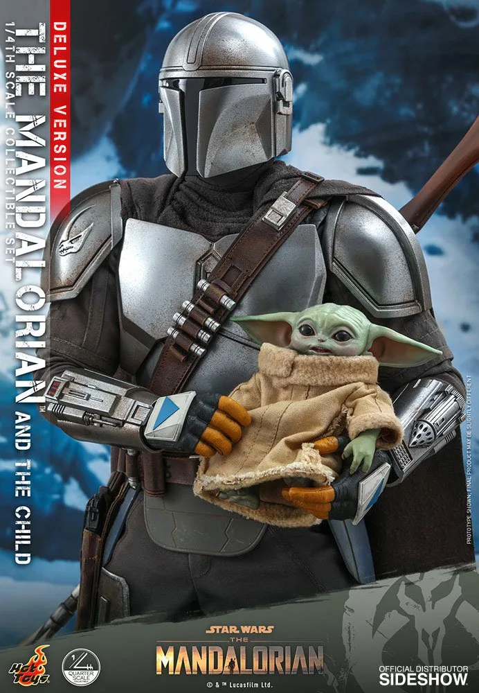 Star Wars Action Figures – Mandalorian and Child Deluxe 1/4 Scale 18