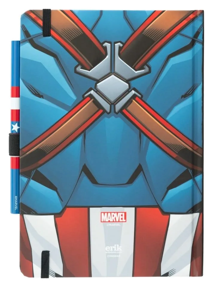 Marvel Notebook with Pen – Captain America Uniform A5 2