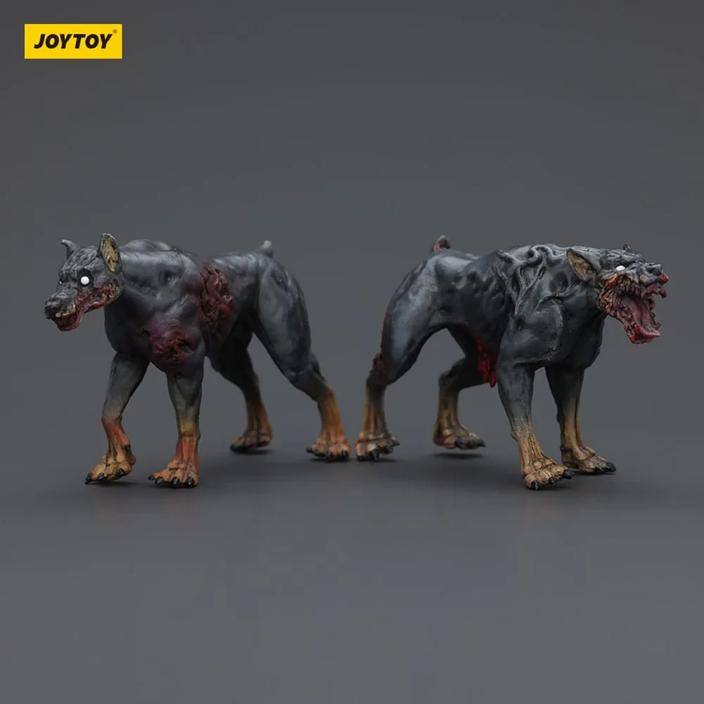 Zombie Dark Source Action Figures – Police Dogs 2-Pack 8 cm 4