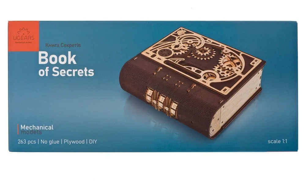 Ugears Wooden Model Kit – Book of Secrets 24