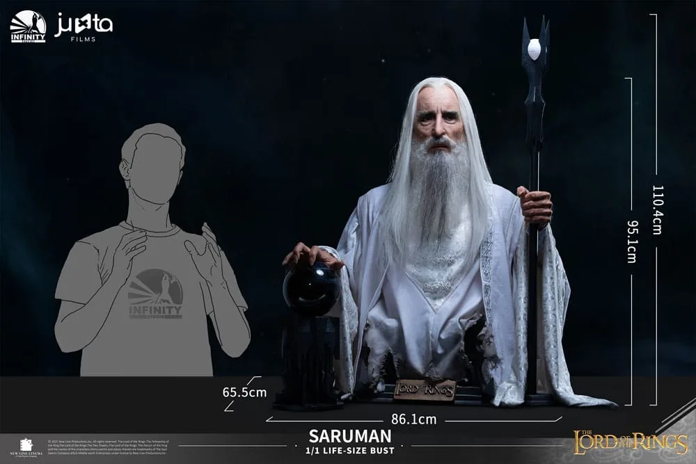 Lord of the Rings Life-Size Bust – Saruman 110 cm 10