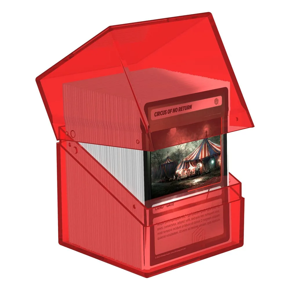 Ultimate Guard Deck Box – Boulder 100+ Clear Ruby 2