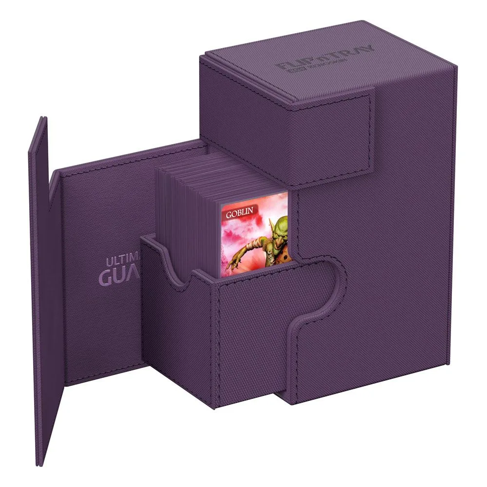 Ultimate Guard Deck Box – Purple Flip’n’Tray 80+ Xenoskin 3