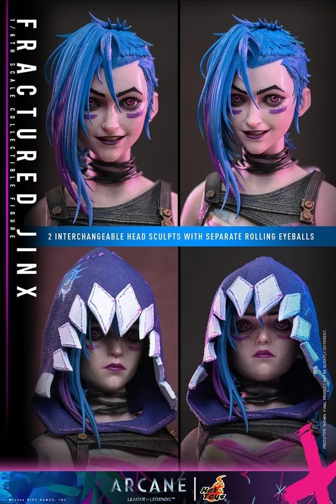 Arcane Action Figure – Fractured Jinx 1/6 28 cm 18