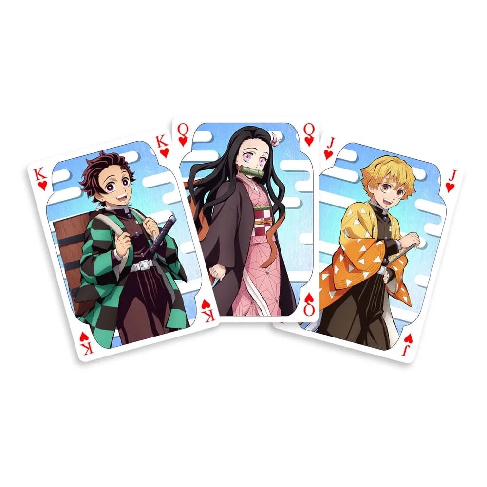 Demon Slayer Kimetsu no Yaiba Playing Cards – 54-Card Deck 6 x 9 cm