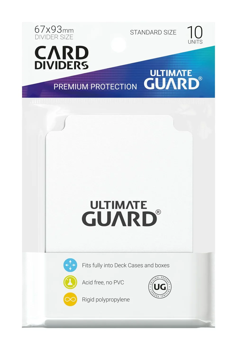 Ultimate Guard Card Dividers – White 10-Pack 67 x 93 mm 2