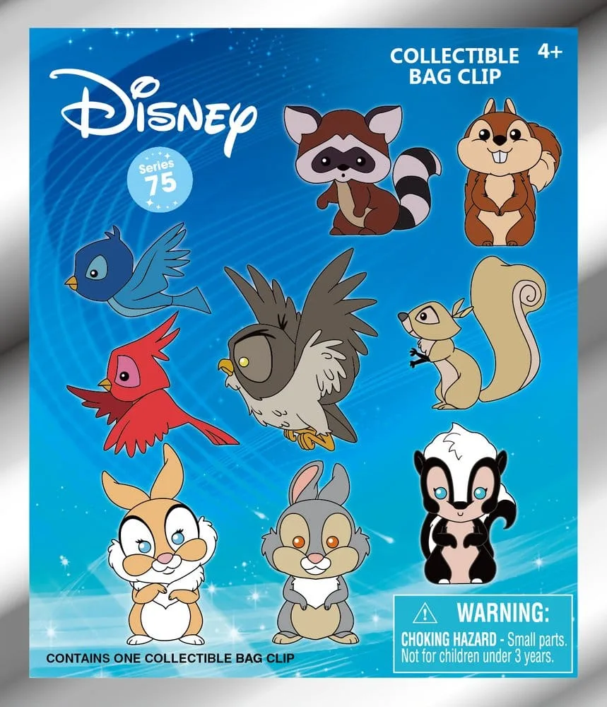 Disney Bag Clips – Woodland Characters Series 76 Display of 24 2