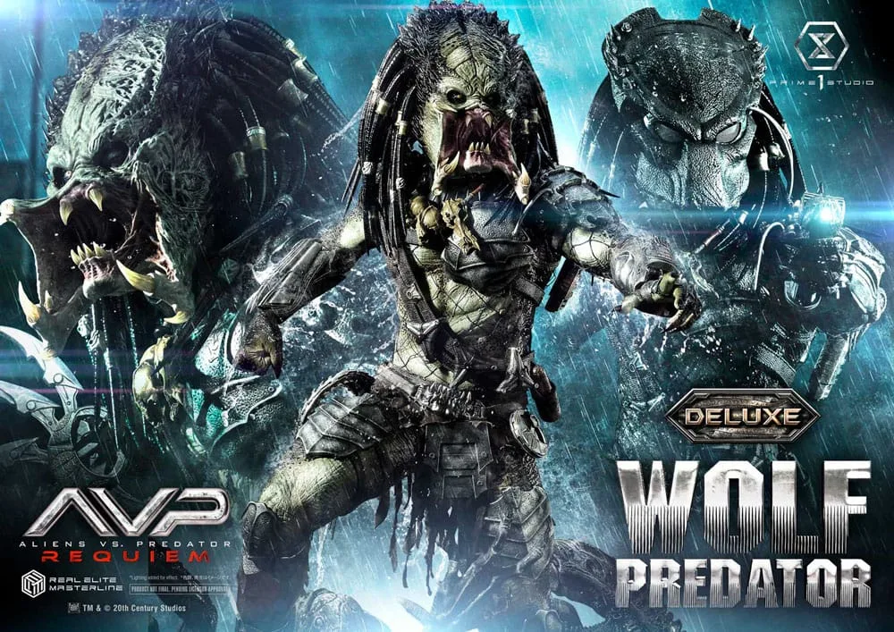 Alien vs. Predator Statue – Requiem Wolf Predator Deluxe 95 cm 2