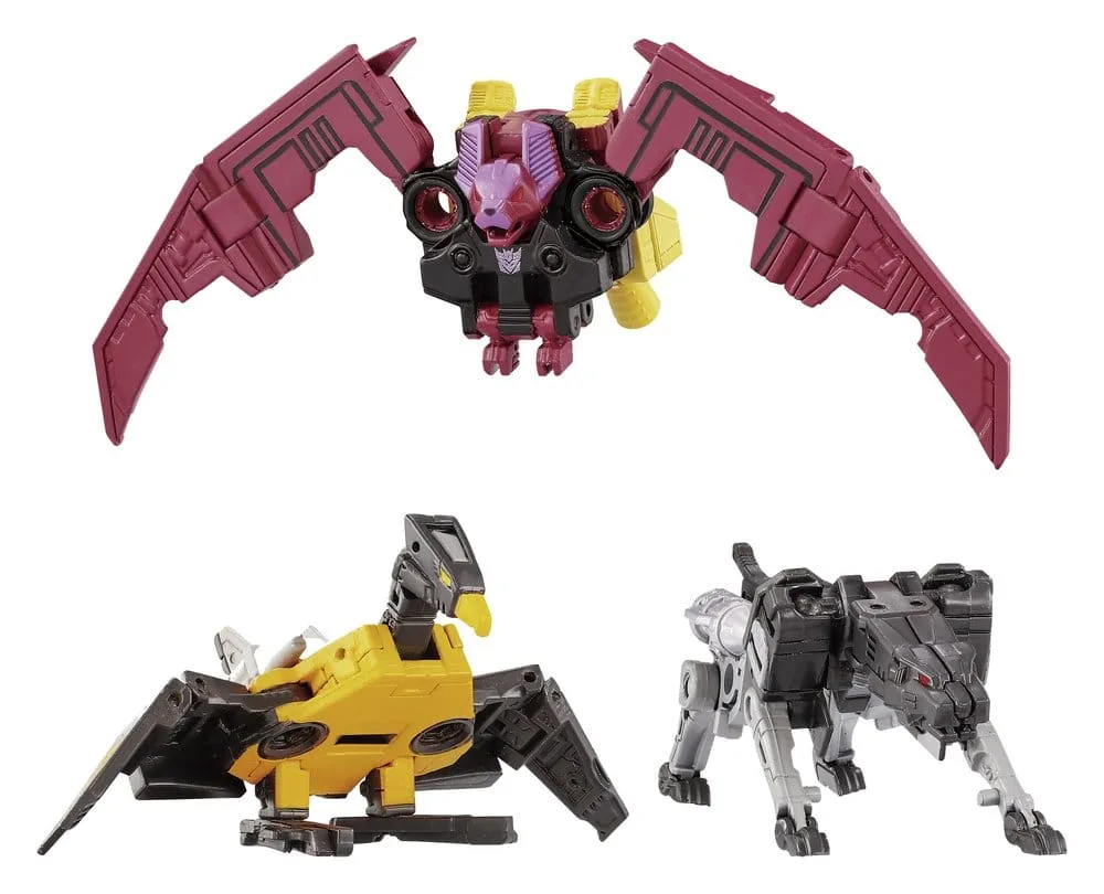 Transformers Action Figure 3-Pack – MPG-22 Jaguar Buzzsaw & Ratbat