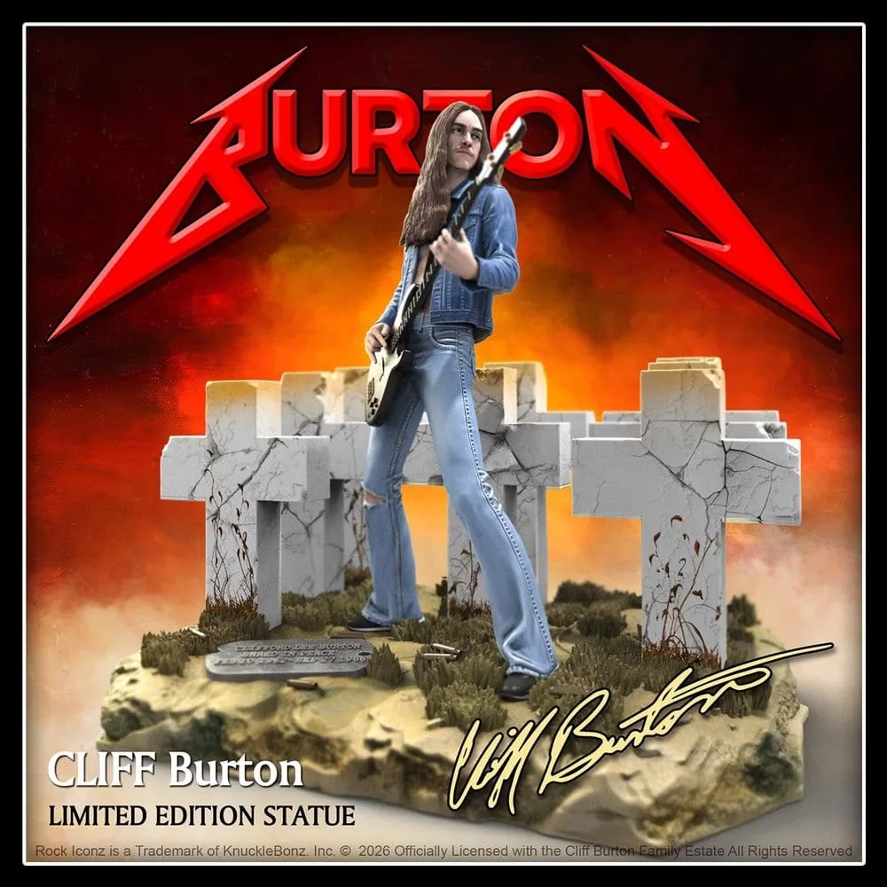 Metallica Statue – Cliff Burton III Rock Iconz 21 cm 7