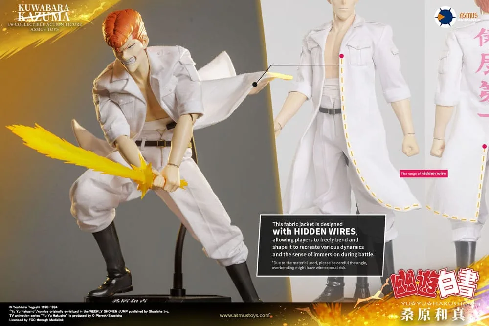 Yu Yu Hakusho Action Figure – Kazuma Kuwabara 1/6 Scale 30 cm 16