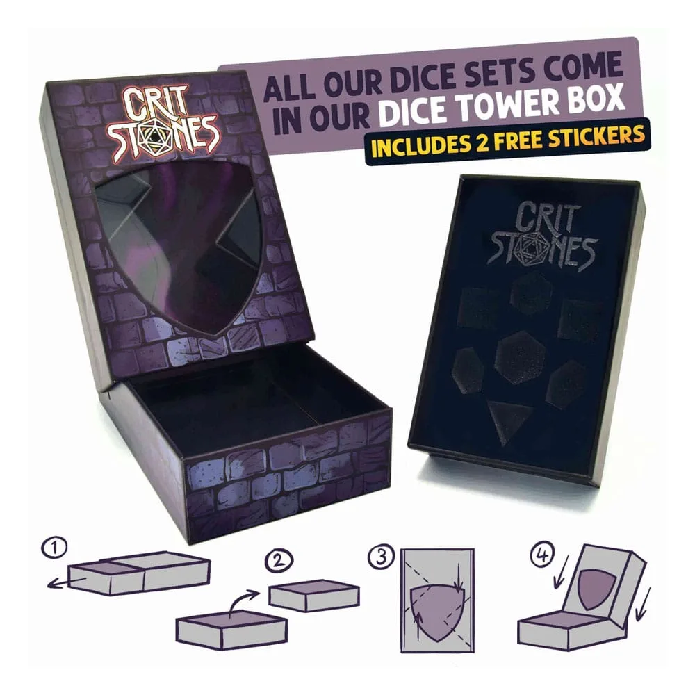 CritStones Metal Dice Set – Unholy Bane 7 Pieces 2