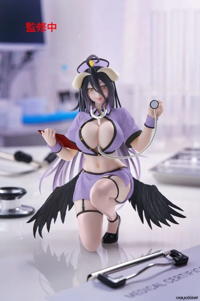 Overlord PVC Figure – Desktop Cute Albedo Nurse Renewal 13 cm
