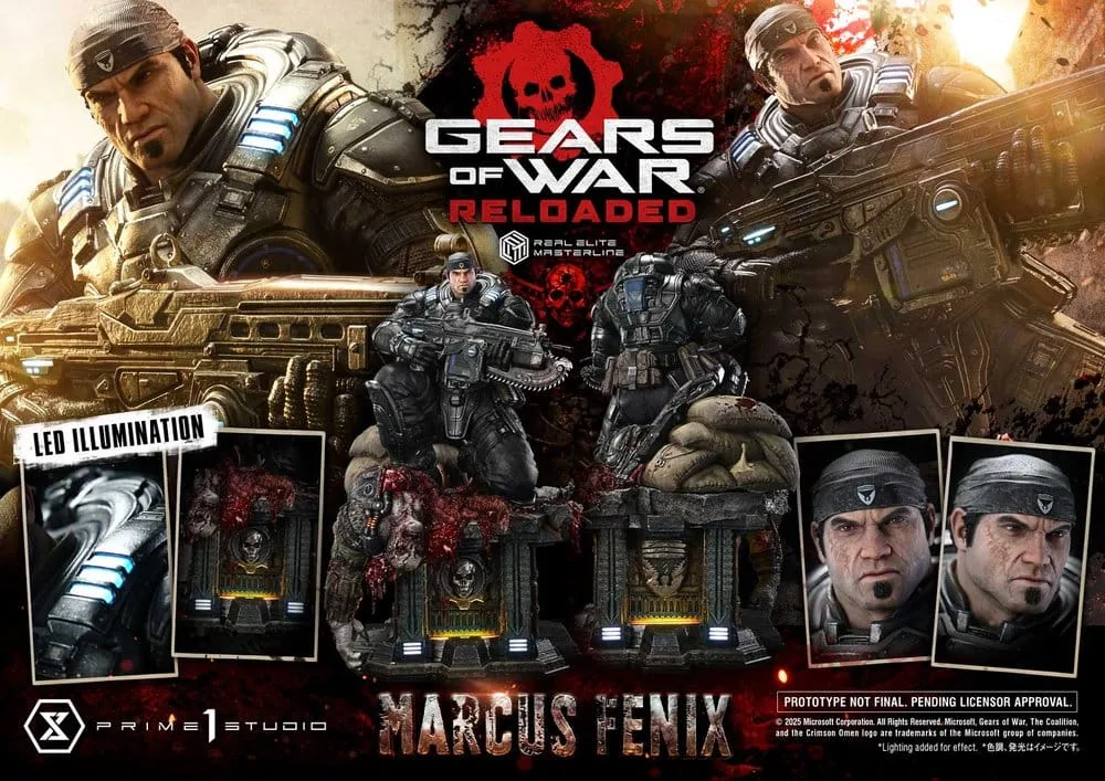 Gears of War Statue – Marcus Fenix Ultimate 97 cm 5