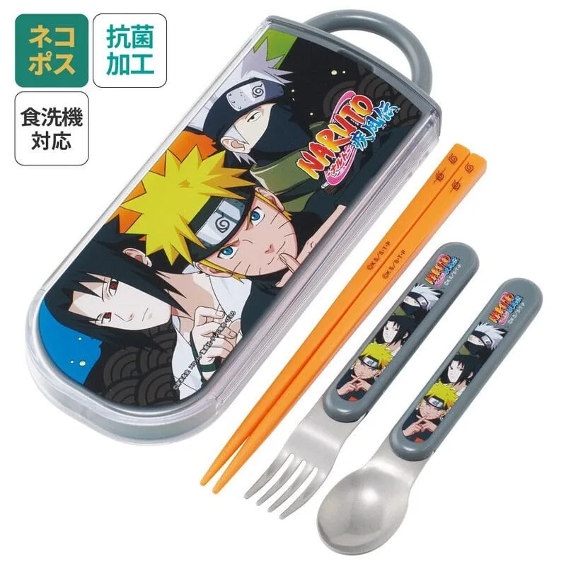 Naruto Cutlery Set – Team 7 Chopsticks Spoon and Fork 13 cm
