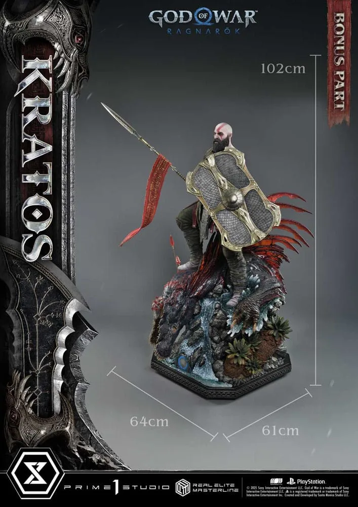 God of War Ragnarok Statue – Kratos Ultimate Bonus 95 cm 5