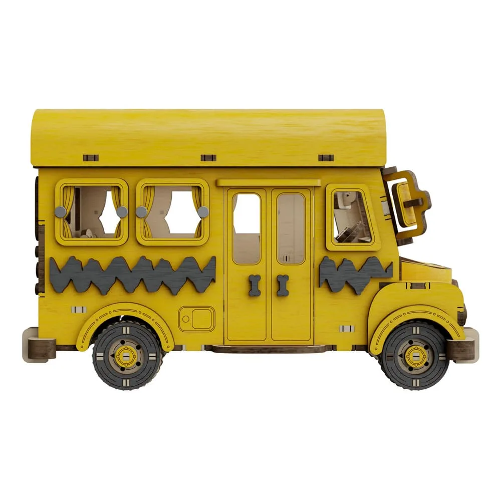 Peanuts Wooden Construction Kit – Puremind School Bus 3