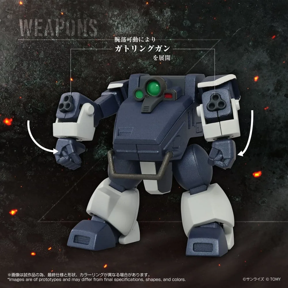 Armored Trooper Votoms Actionfigur – AT-08 Zwerg Sand Loader 7 cm 2