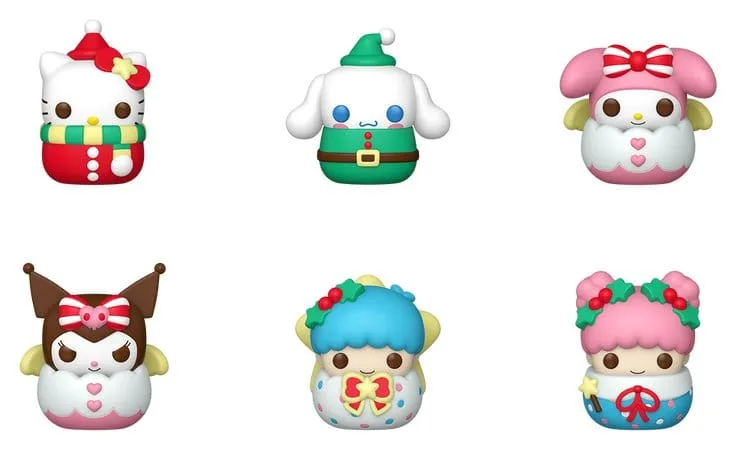 Sanrio Mini Figures – Pocket Pop Snowballs Display of 12 4 cm 2