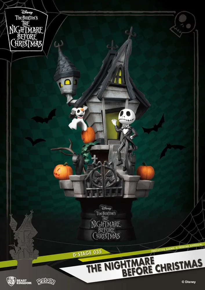 Nightmare Before Christmas Diorama – Jack’s Haunted House 15 cm