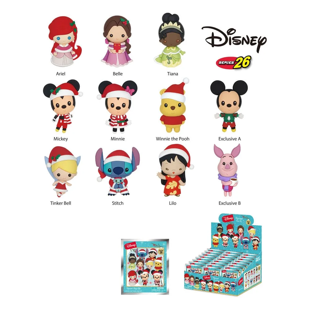 Disney Bag Clips – Christmas Series 26 Display of 24